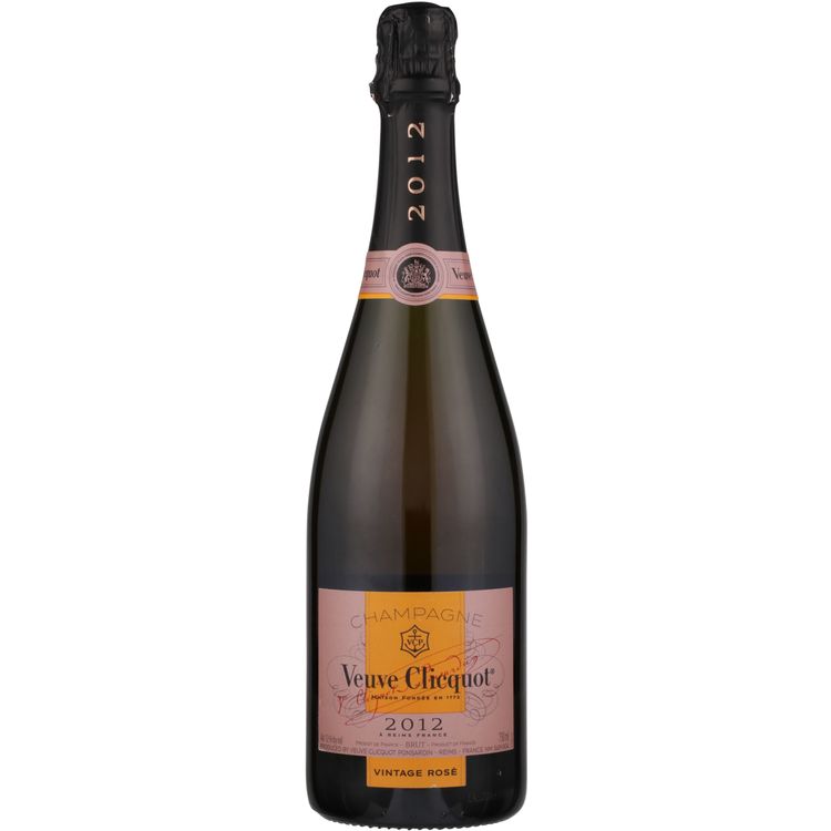 VEUVE CLICQUOT CHAMPAGNE BRUT ROSE VINTAGE 2012 750ML