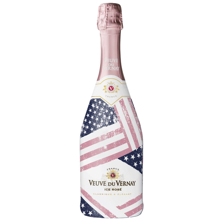 VEUVE DU VERNAY ICE ROSE DEMI SEC STARS & STRIPES FRANCE 750ML