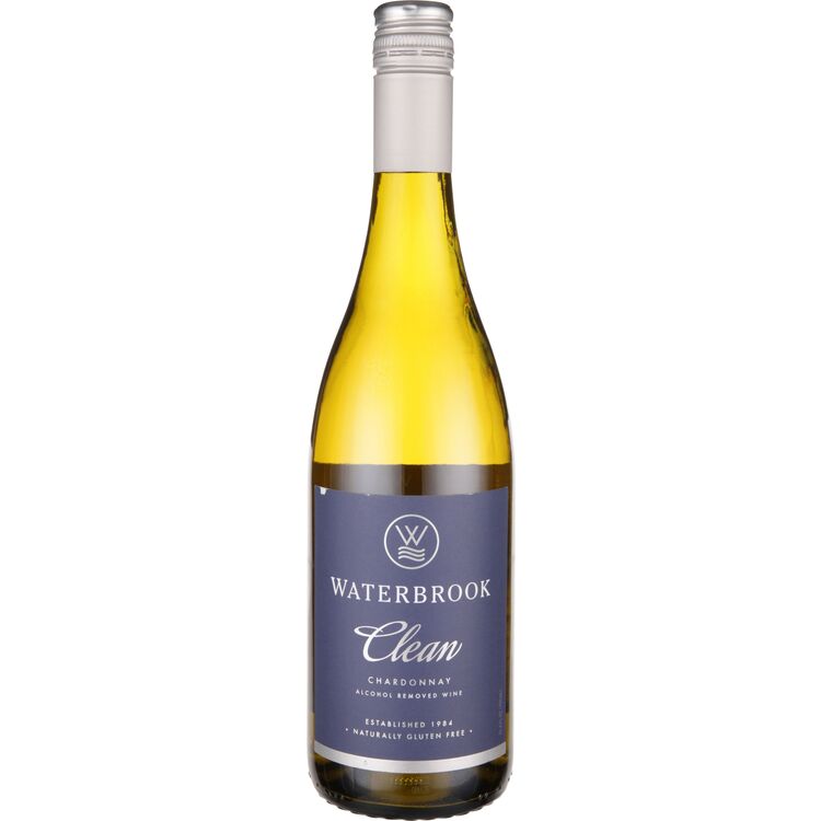 WATERBROOK CHARDONNAY CLEAN ALCOHOL REMOVED WINE 750ML