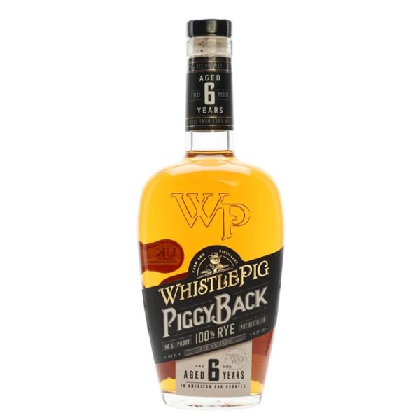 Whistlepig Rye Whiskey Piggyback In New American Oak Barrels 6 Yr 96.56 1 Liter