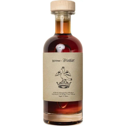 Wolves x Willett Collab 10 Year Old Straight Rye Whiskey Batch 3 750ML