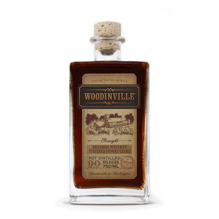 WOODINVILLE WHISKEY CO. STRAIGHT BOURBON FINISHED IN PORT CASKS SPECIAL LIMITED RELEASE 90 750ML