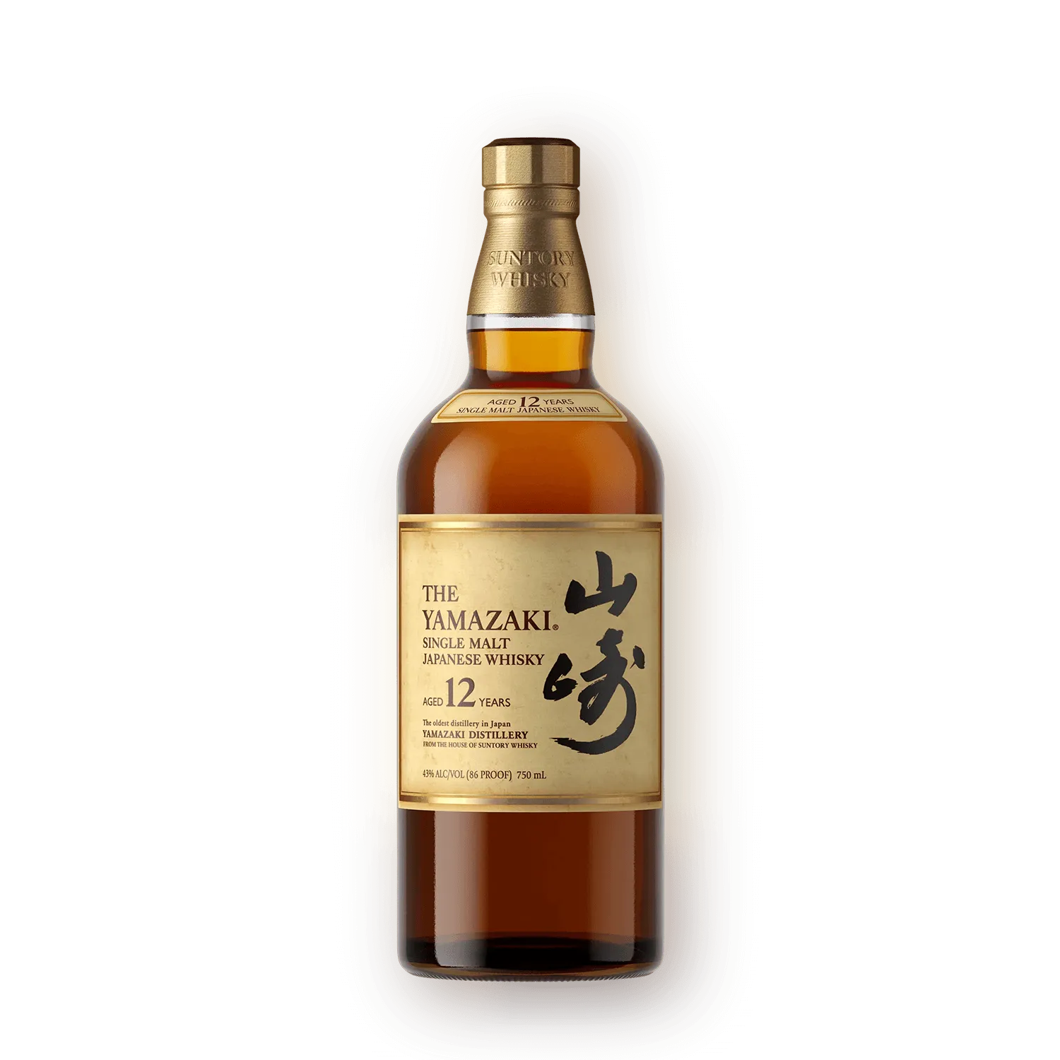 The Yamazaki Single Malt Japanese Whisky Aged 12 Years 750mL bottle