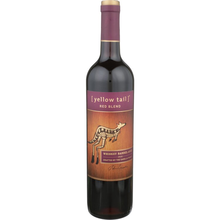 YELLOW TAIL RED BLEND WHISKEY BARREL AGED SOUTH EASTERN AUSTRALIA 750ML