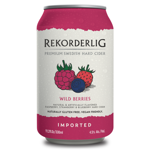 Rekorderlig Wild Berry cider, 24-pack 11.2 oz cans