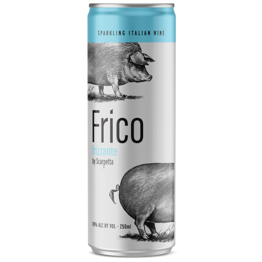 Scarpetta Frico Frizzante Sparkling Wine Cans 250ML (48 Pack), Crisp Italian Bubbles in a Can