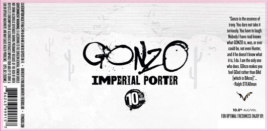 Flying Dog Gonzo Imperial Porter 9.2% ABV 24-Pack 12oz, A Deep, Complex Tribute to Hunter S. Thompson