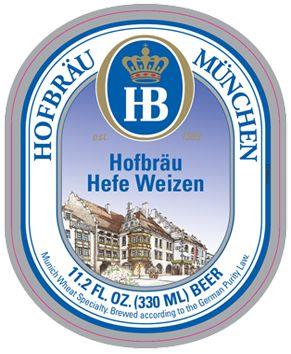 Hofbrau Munchen Hefe Weizen wheat beer, 20-pack 500 ml bottles