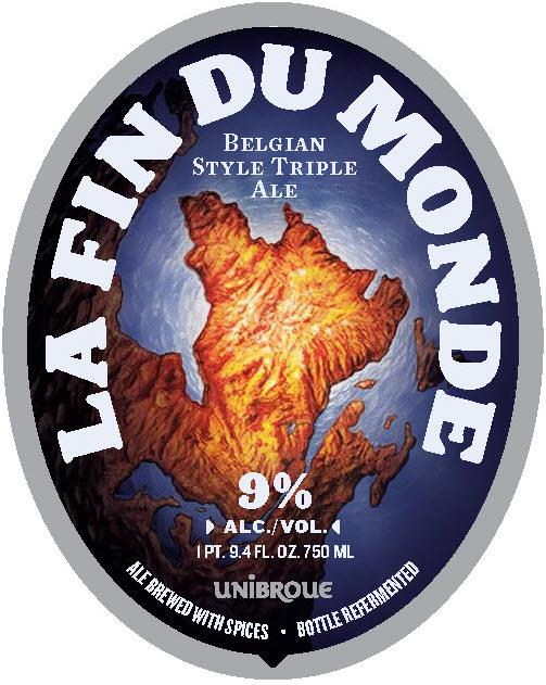 Unibroue La Fin du Monde tripel, 750 ml bottles