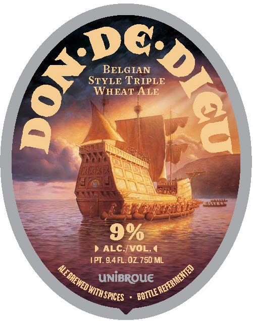 Unibroue Don de Dieu strong wheat ale, 750 ml bottles