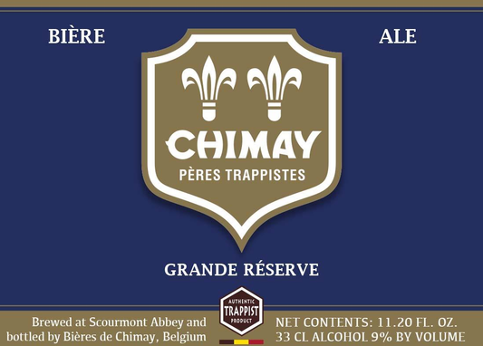 Chimay Grande Réserve Blue Belgian Trappist ale, case of 24