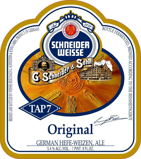 Schneider Weisse Tap 7 Original Hefeweizen 20-Pack 500mL, The World's Most Authentic Bavarian Wheat Beer