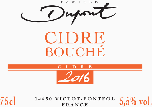 Dupont Cidre Bouche Brut Organic Cider 12-Pack 750mL, Normandy's Finest Bottle-Fermented Farmhouse Cider