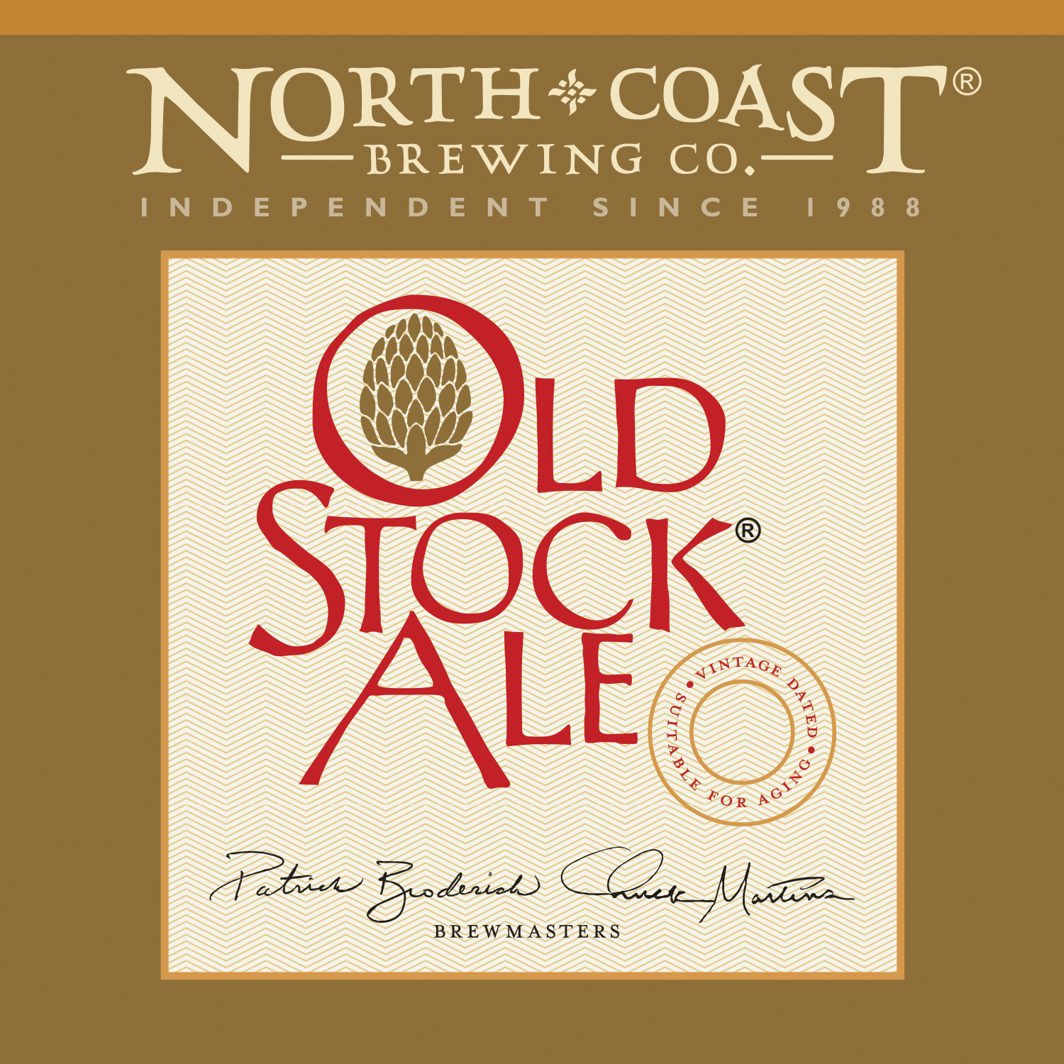 North Coast Old Stock Ale strong old ale, 24-pack 12 oz bottles