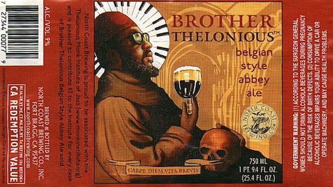 NORTH COAST BROTHER THELONIOUS ABBEY ALE 750 mL (12)