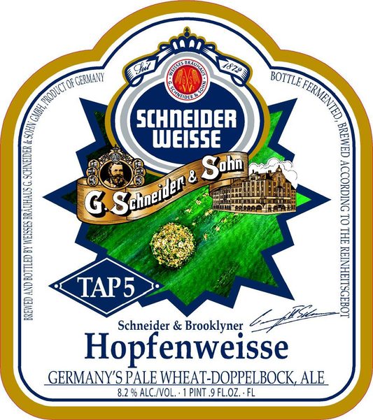 Schneider Hopfen-Weisse wheat doppelbock, 20-pack 500 ml bottles