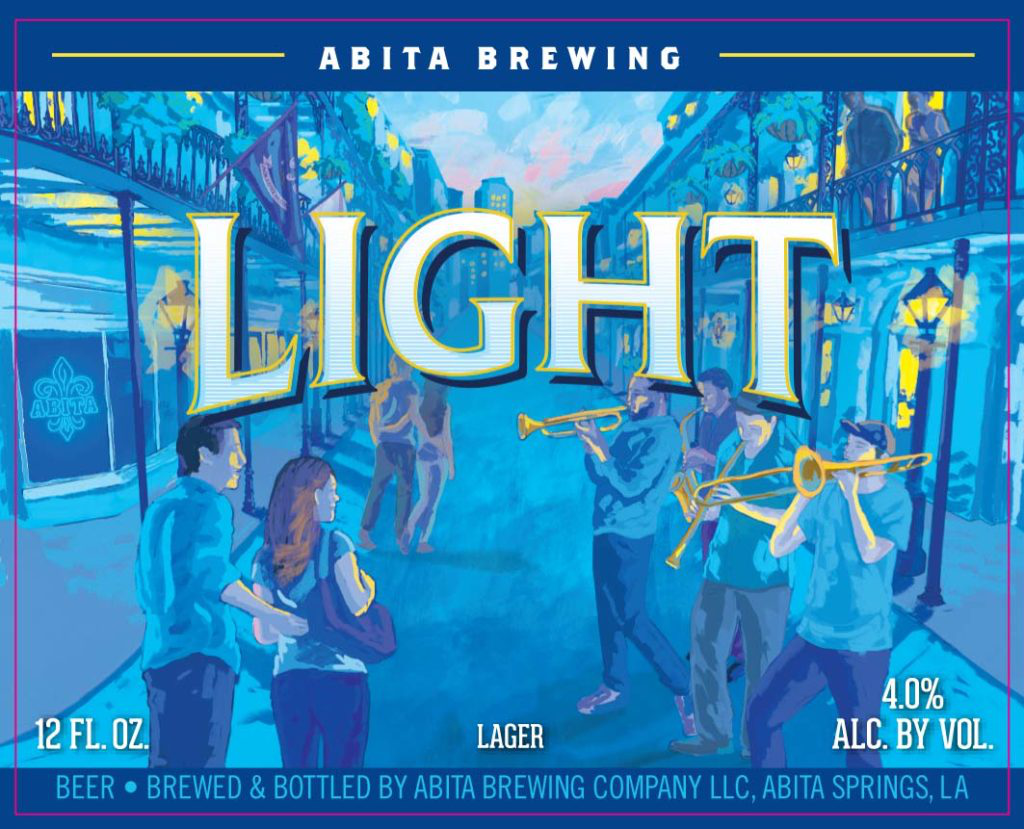 Abita Light all-malt light lager, 24-pack 12 oz bottles