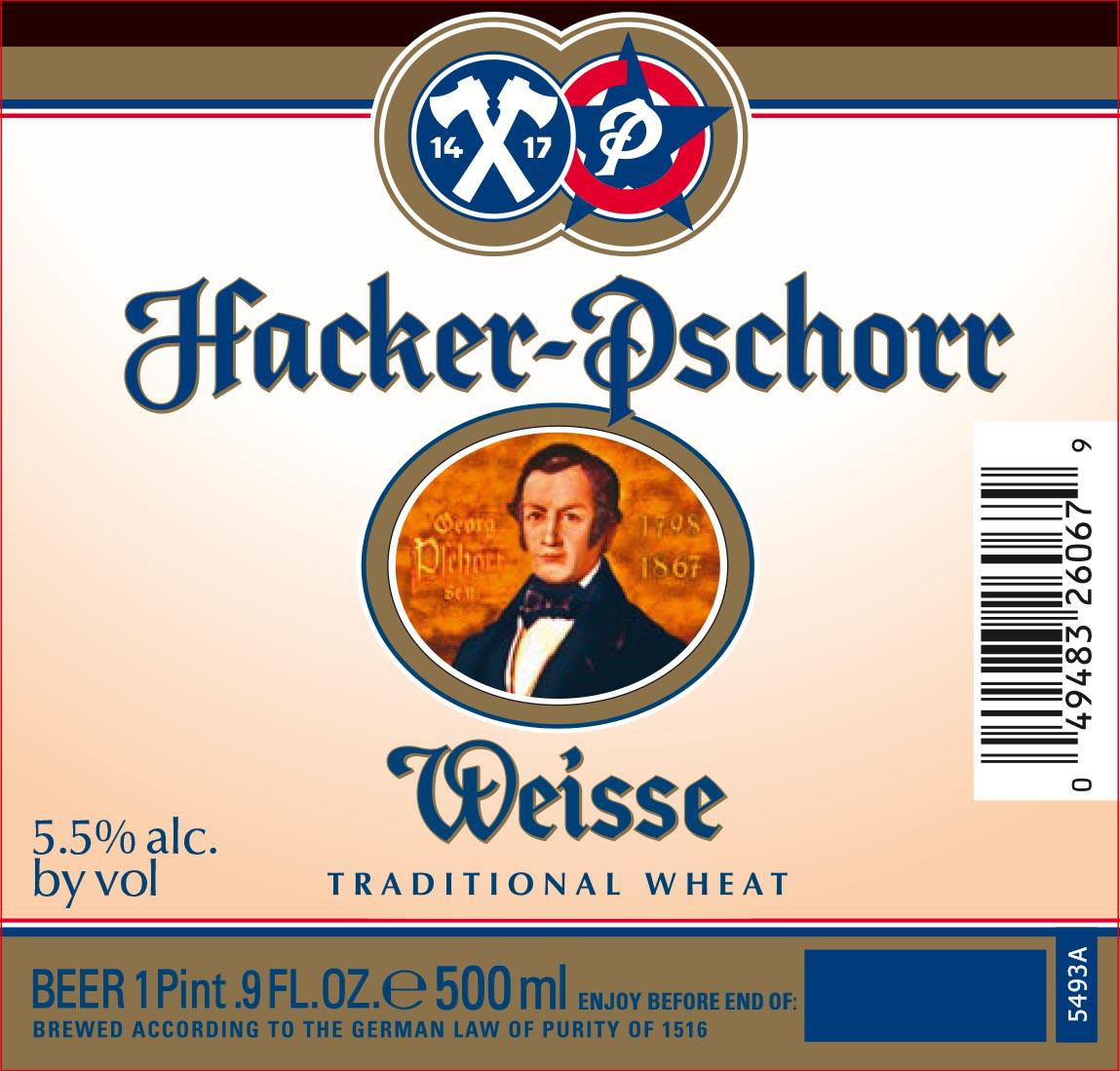 Hacker-Pschorr Weisse wheat beer, 24-pack 11.2 oz bottles