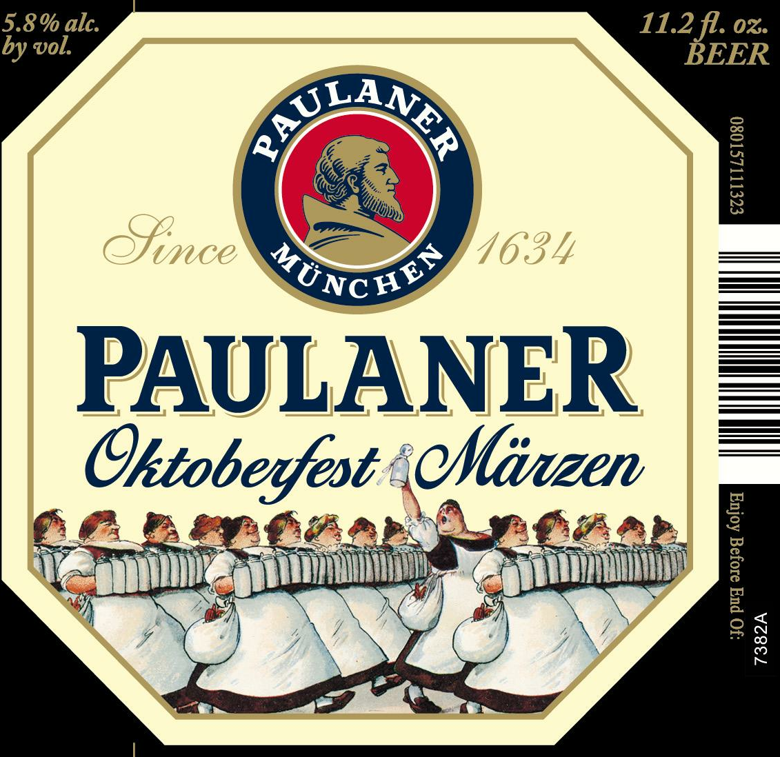 Paulaner Oktoberfest 1-liter can with mug