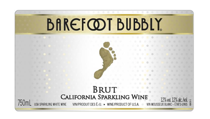 Barefoot Bubbly Brut Cuvée Sparkling Wine 187mL Bottles 24-Pack