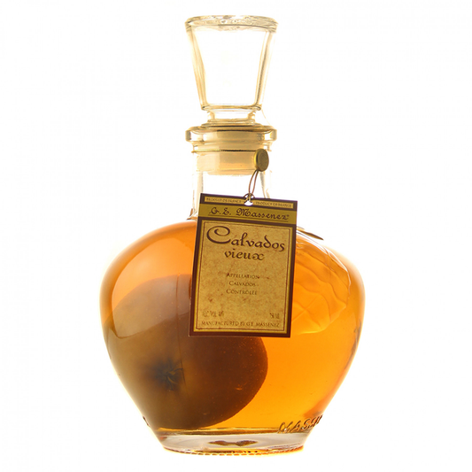 Massenez Calvados Apple Pomme Prisonniere 750ML, Intense Fresh Apple Eau-de-Vie From Alsace's Finest Distiller