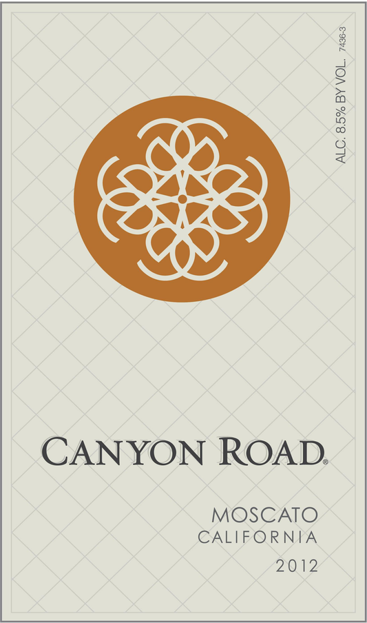 Canyon Road Moscato 2023 750ML, Light, Floral, and Sweet California Moscato