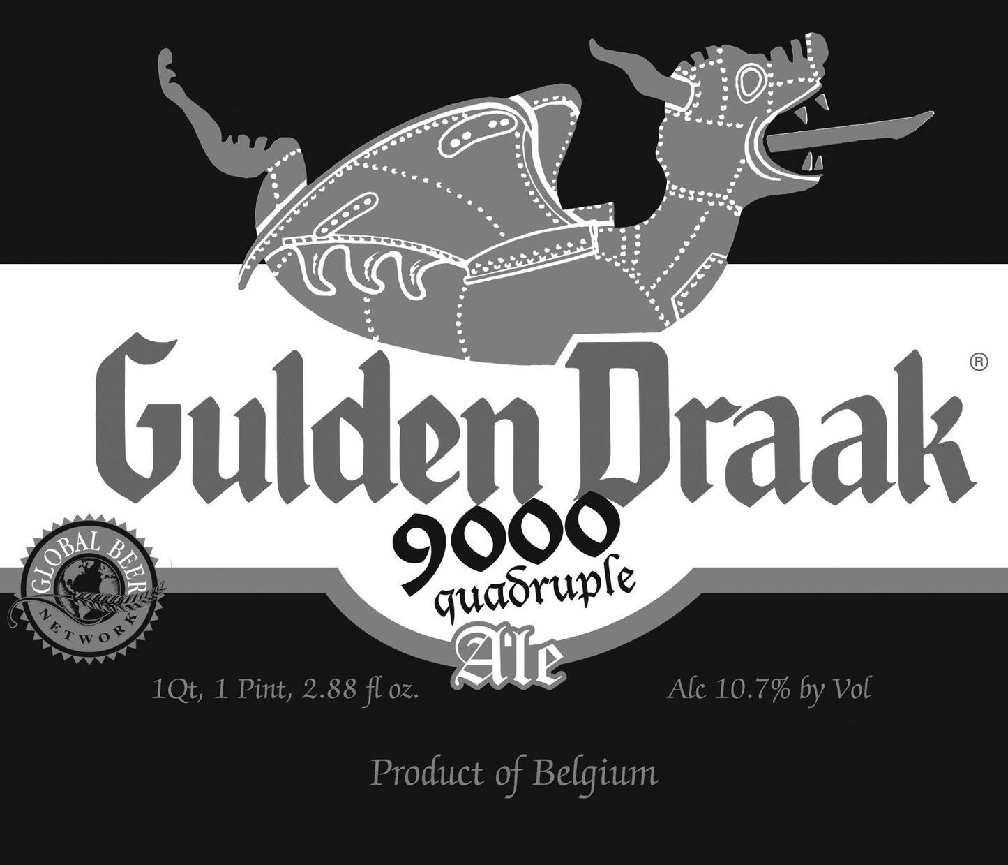 GULDEN DRAAK 9000 QUADRUPLE 6/4pk 10.7% abv 11.2 oz (24)