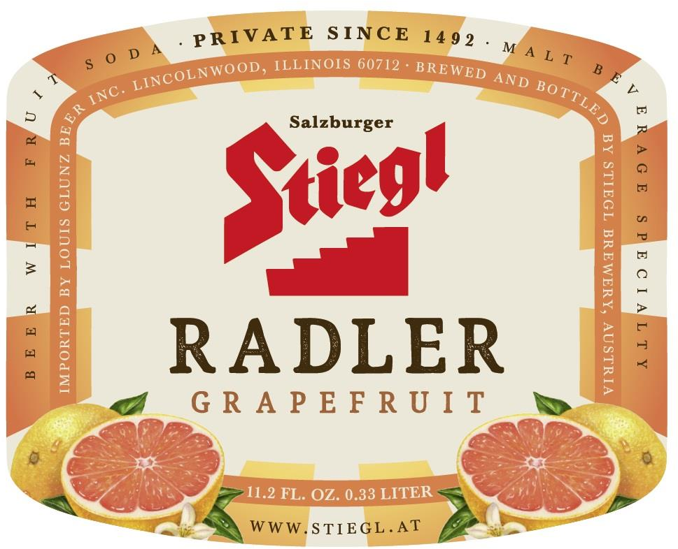 Stiegl Grapefruit Radler, 24-pack 11.2 oz bottles