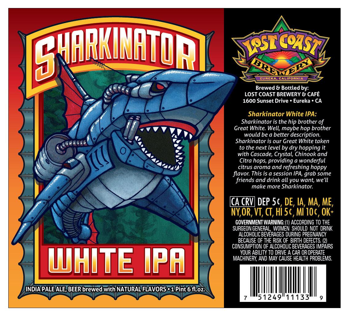 LOST COAST SHARKINATOR WHITE IPA 4/6PK 12 oz (24)