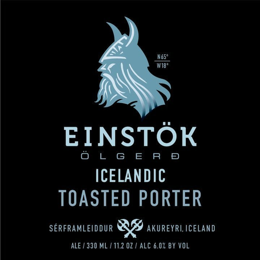 Einstok Icelandic Toasted Porter 4/6PK Cans 11.2 oz (24 Pack), The Dark Ale That Proves You Should Never Fear the Dark