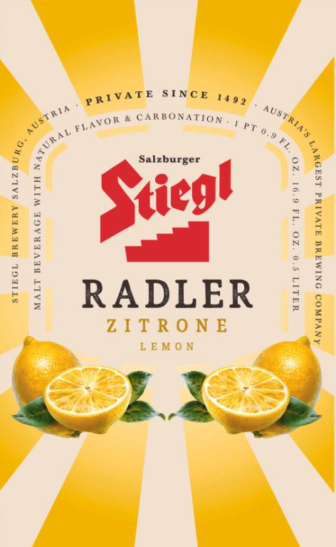 STIEGL LEMON RADLER CANS 6/4PK 16.9 oz (24 Pack)