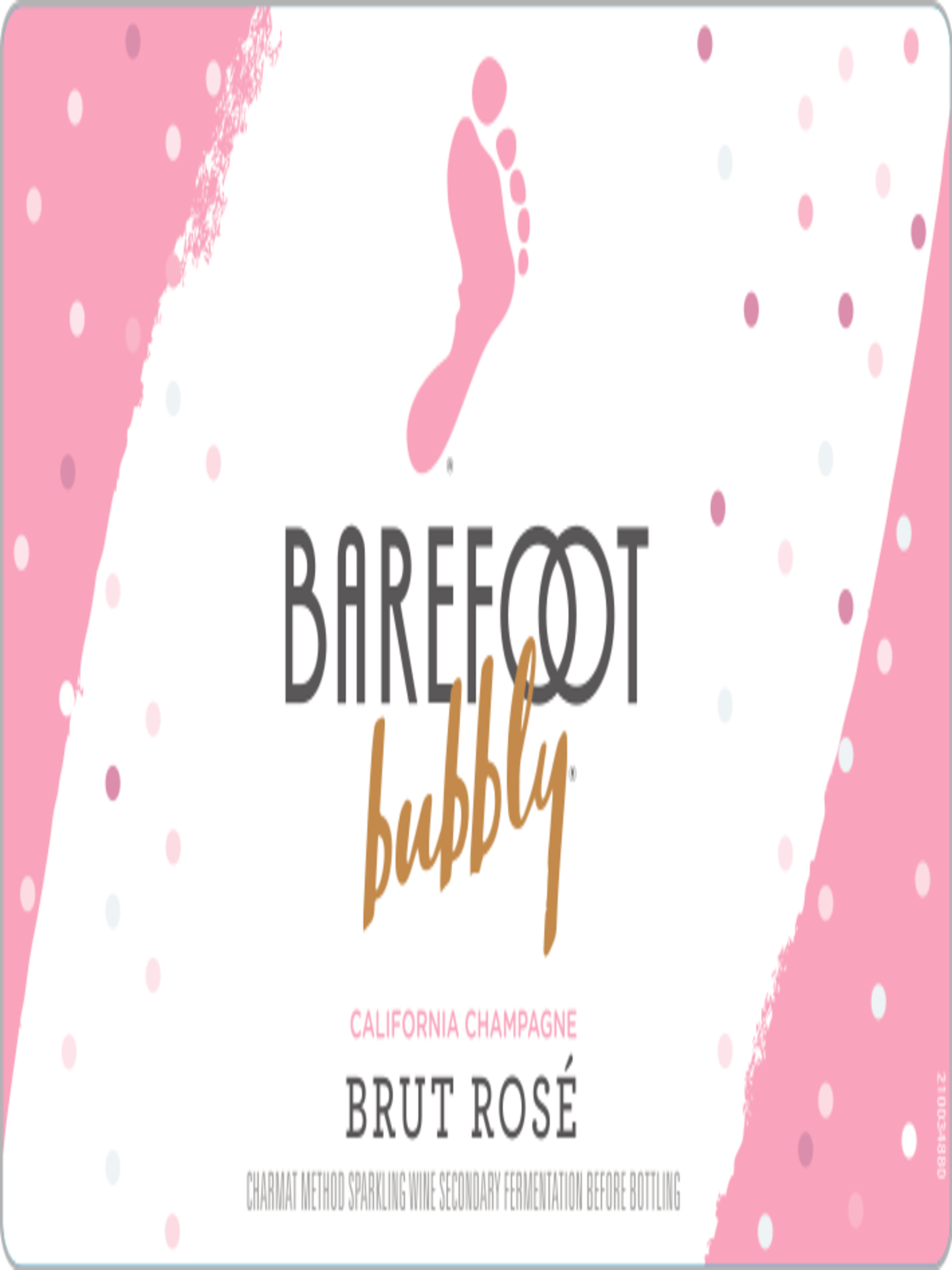 Barefoot Bubbly Brut Rosé Sparkling Wine 187mL Bottles 24-Pack