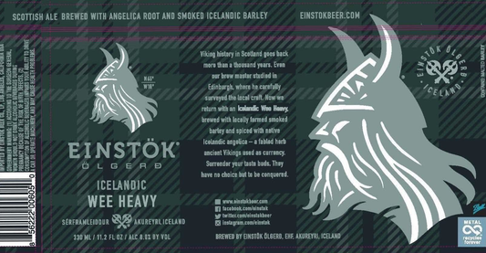 Einstok Icelandic Wee Heavy 4/6PK Cans 11.2 oz (24 Pack), The Smoky Scottish-Style Ale Forged in Iceland