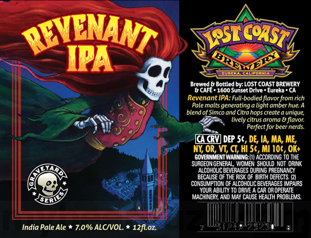 Lost Coast Revenant IPA, 24-pack 12 oz bottles