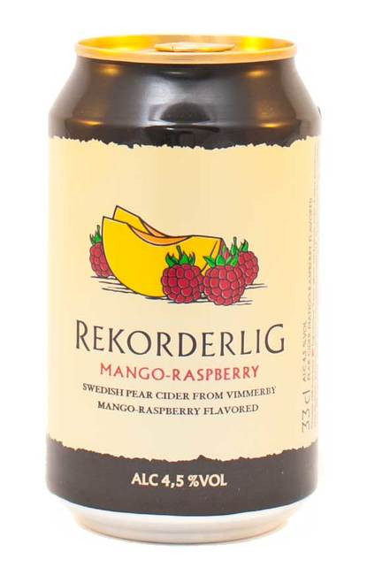 Rekorderlig Mango Raspberry cider, 24-pack 11.2 oz cans