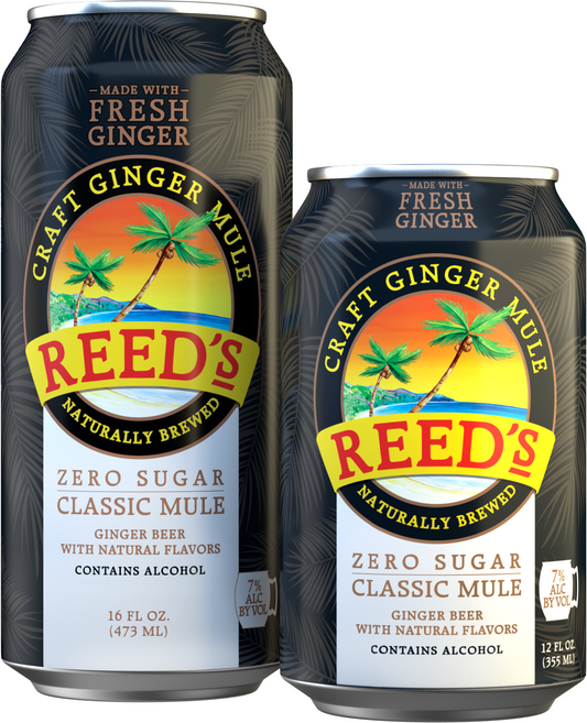 Reed's Zero Sugar Ginger Mule, 24-pack 12 oz cans