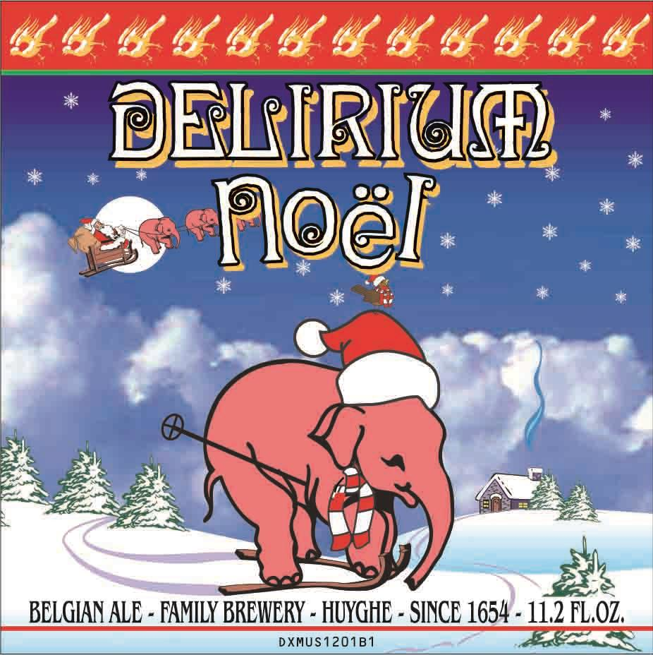 Delirium Noel Belgian winter ale gift pack, 2x 750 ml with glass