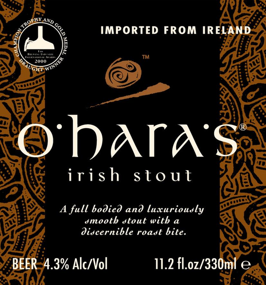 O'Hara's Irish Stout nitro, 24-pack 14.9 oz cans