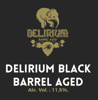Delirium Black barrel-aged Belgian strong ale, 750ml, case of 6