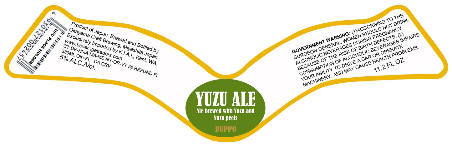 OKOYAMA YUZU DOPPO ALE 11.2 oz (24)
