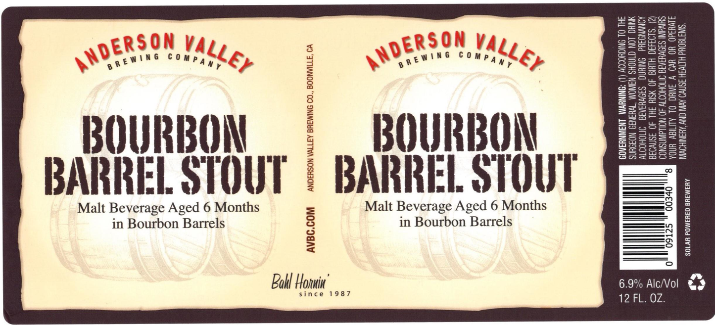 Anderson Valley Bourbon Barrel Stout, 24-pack 12 oz cans