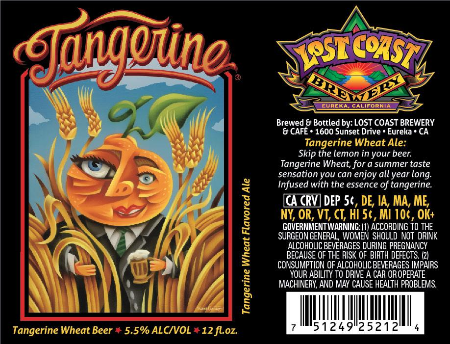 Lost Coast Tangerine Wheat beer, 24-pack 12 oz cans