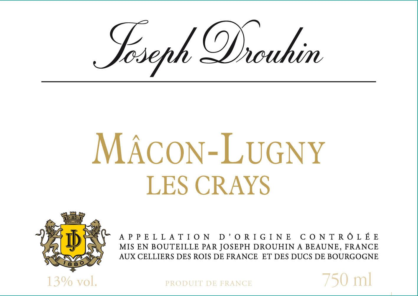 JOSEPH DROUHIN MACON-LUGNY LES CRAYS 2021 750 mL