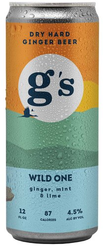 GS Wild One hard ginger beer with mint and lime, 24-pack 16 oz cans