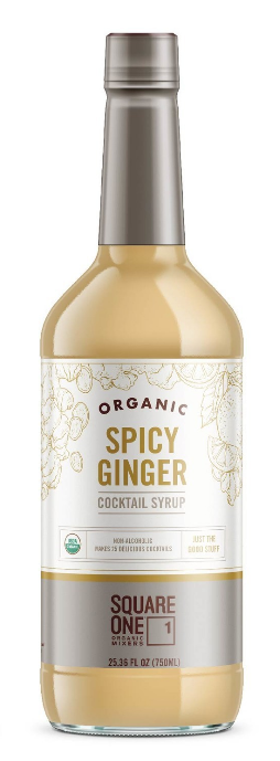 SQUARE ONE SPICY GINGER SYRUP MIXER 750 mL (6)