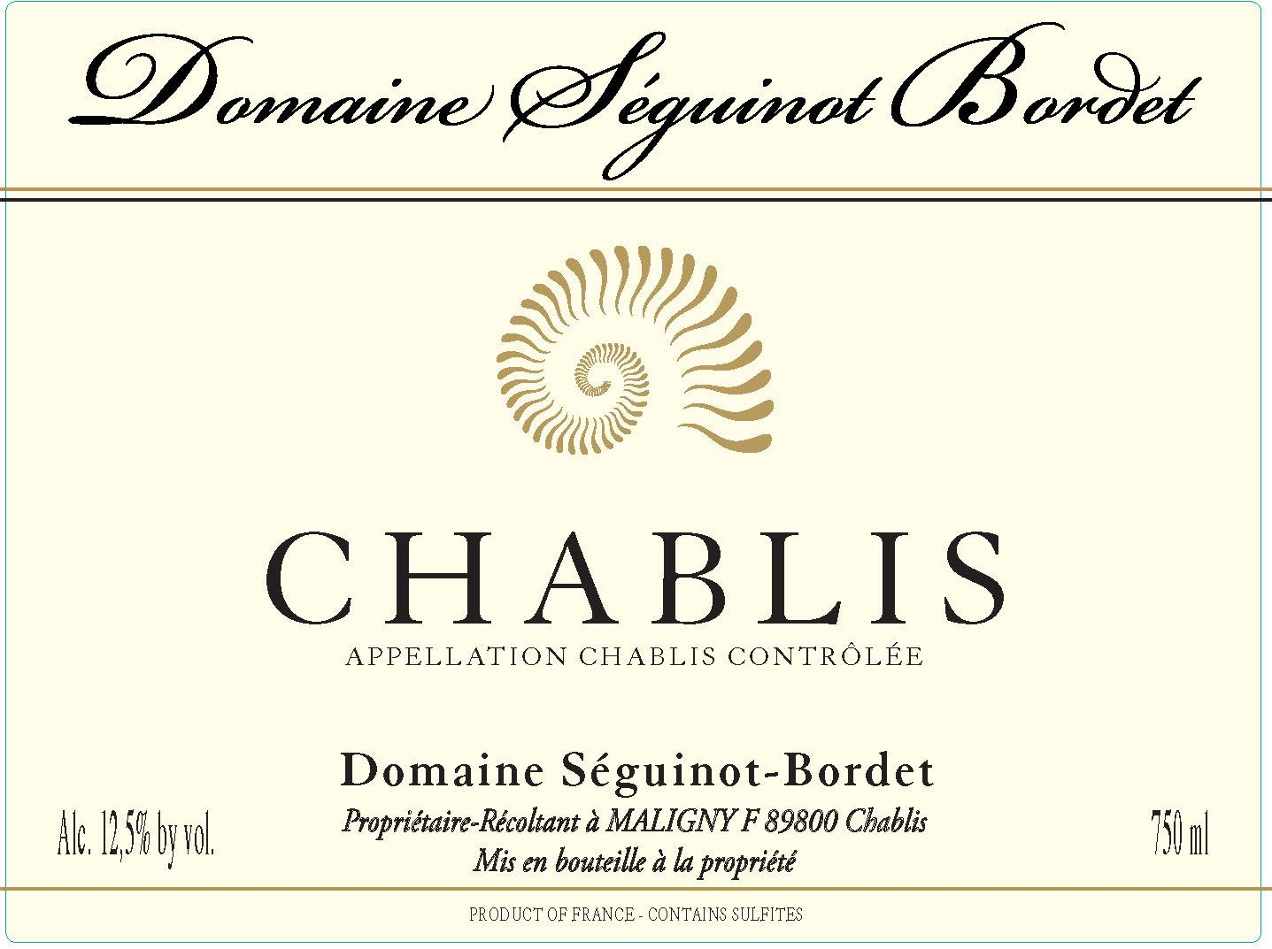 DOM SEGUINOT-BORDET CHABLIS 2023 750 mL