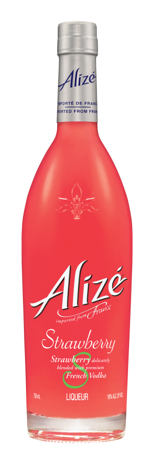 Alize Strawberry Liqueur 750ML, Ripe Strawberries and Passion Fruit in Premium French Vodka
