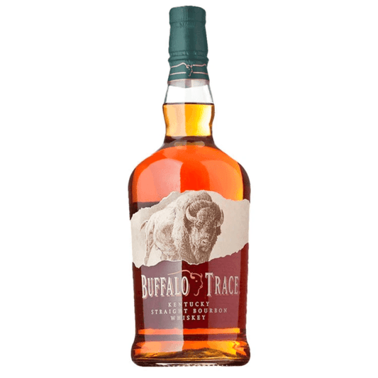 Buffalo Trace Kentucky Straight Bourbon Whiskey in a 750ml glass bottle with the embossed buffalo label