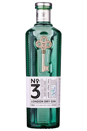 No. 3 London Dry Gin With Martini Glass Gift Set 92 Proof 750ML, The World's Best Gin by Berry Bros. and Rudd