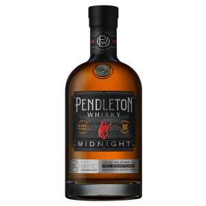 Pendleton Midnight Blended Canadian Whisky 90 Proof 750ML, Super-Premium Brandy Barrel-Rested Canadian With Dark Spice